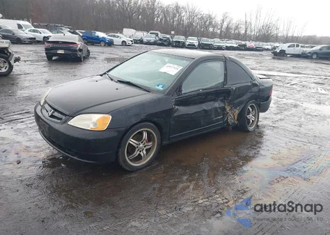 2002 Honda Civic Lx из США, поврежденный, VIN 1HGEM22522L061450